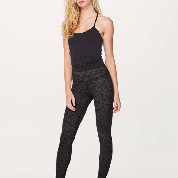 Lululemon Wunder Under Hi-Rise Tight, gray and black, sz 6 💛 - Picture 3 of 12